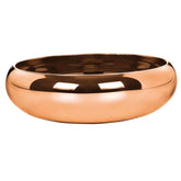 Centro De Mesa Rose Gold Circular Em Vidro - 39 cm - Ela Decora